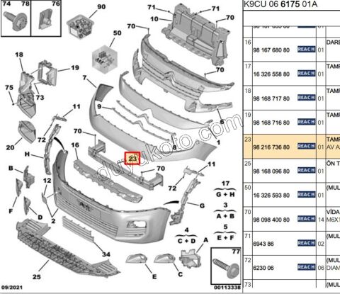 DARBE EMICI ON TAMPON UST PRT4 ALUMINYUM