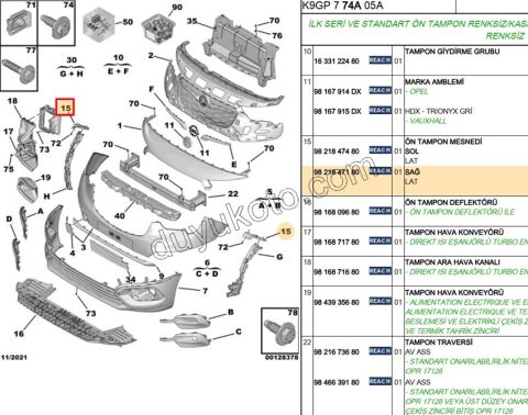 AYAK ON TAMPON YAN R PRT4 CMBE