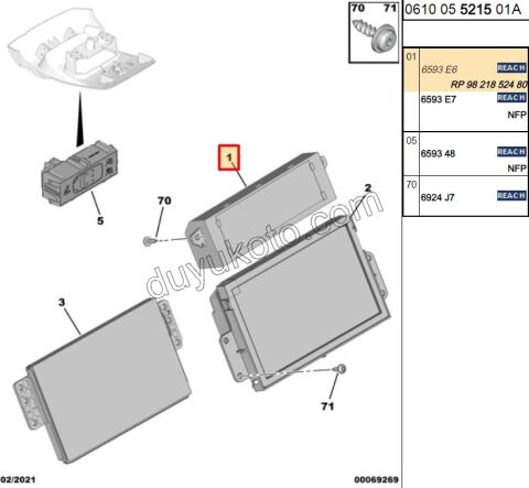 EKRAN DIJITAL YOL BILGI PRT3 P407 P30081 C53
