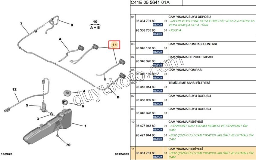 FISKIYE MEME ON CAM TK C43 KOMPLE