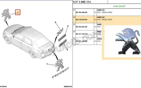 ARMA ASLAN ON KAPUT P301 9.5CM 2 TIRNAK