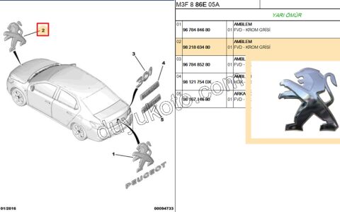 ARMA ASLAN ON KAPUT P301 9.5CM 2 TIRNAK