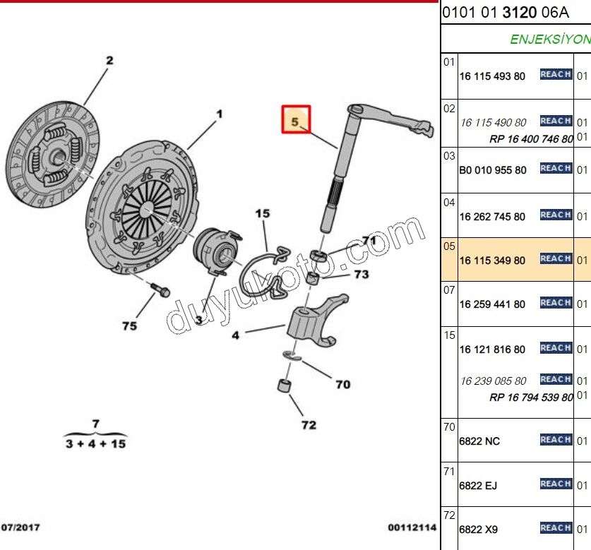 LEVYE DEBIYAJ CATAL P108 C12 1.0CC