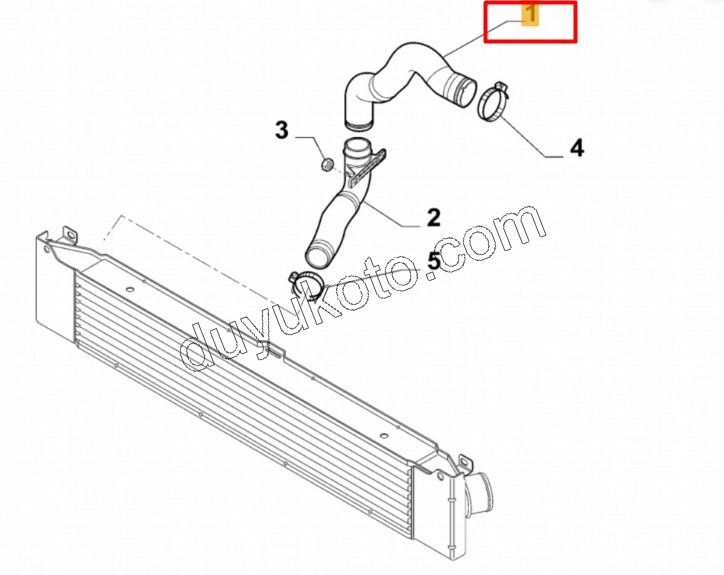 Turbo İnterkol Hortumu Sağ DCT3MQ