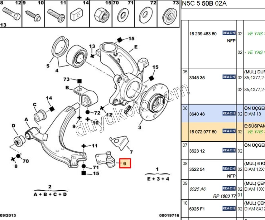 Rotil P306 18MM UZUN