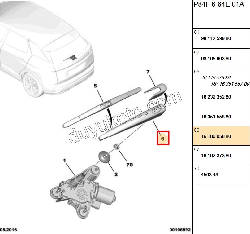 KOL CAM SILGI ARKA P30082 KAPAK+