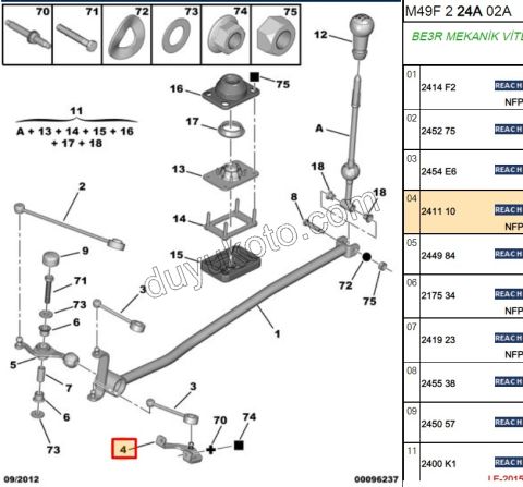 CATAL VITES ROTU U DEMIR P306 PRT1