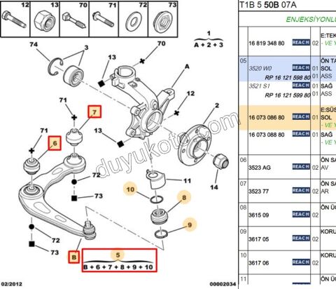 Salıncak Sol P206 TU3A AL4