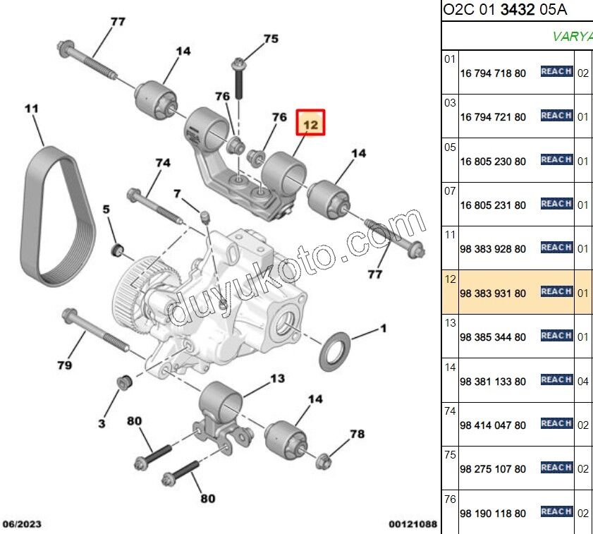 Elektrik Motoru (Redüktör) Üst Bağlantı AyağıAMI