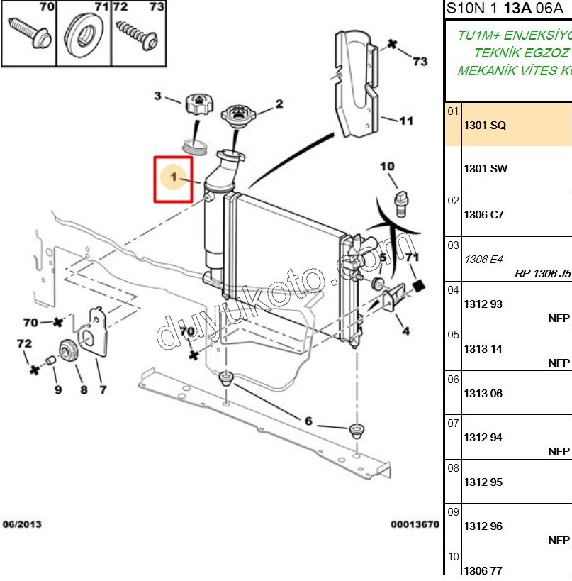 Motor Su Radyatörü (Depolu) P106 Klimasız 39CM