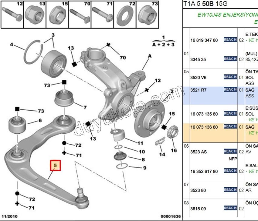 Salıncak Sağ P206GTI