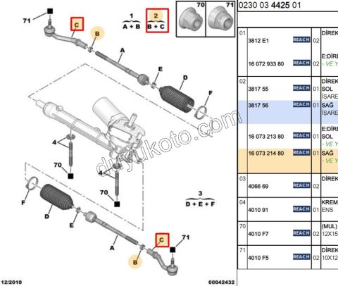 Rot Başı Sağ P1007 C2 C31 C32