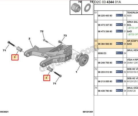 Arka Salıncak Burcu X 4AD AMI