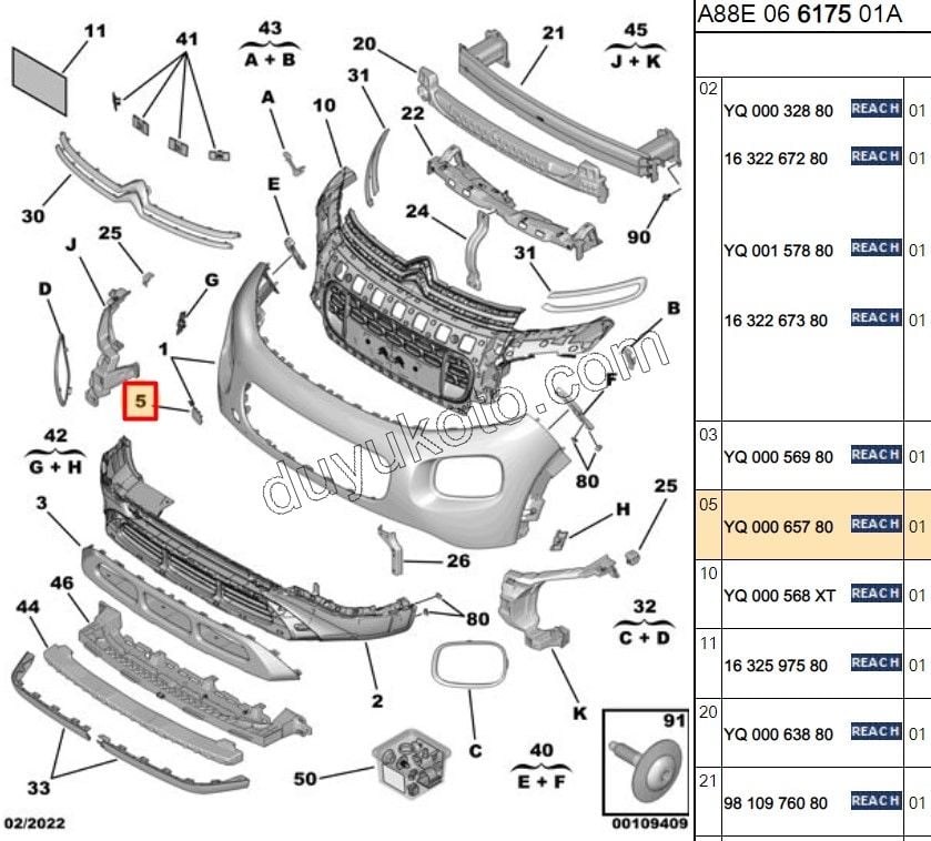 Ön Çeki Demiri Kapağı TAMPON C3AIR