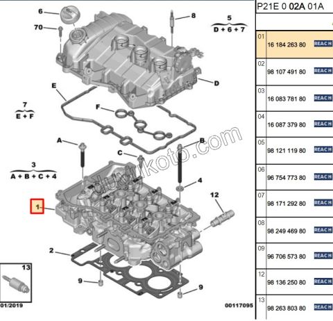 KAPAK SILINDIR 1.2CC 75HP