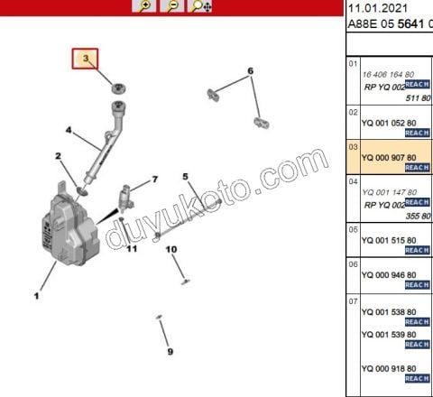 Cam Silecek Suyu Depo Kapağı C3 AIR