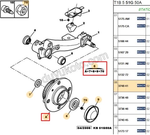 Arka Teker Rulmanı (Poryalı) EM P206 ABS+ (TIRTIR)