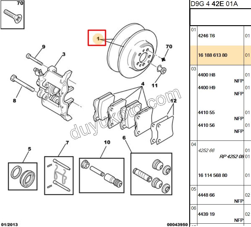 Fren Diski Arka Tk P406