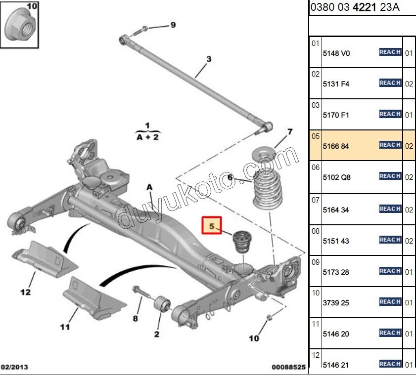 Arka Dingil Dayama Takozu EXP3 JY3 SCD3