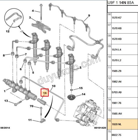 REKOR ENJEKTOR RAMPA UC BXR3 120CV