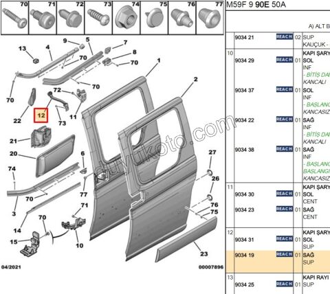 MAKARA SURGULU KAPI UST R PRT1 PRT2