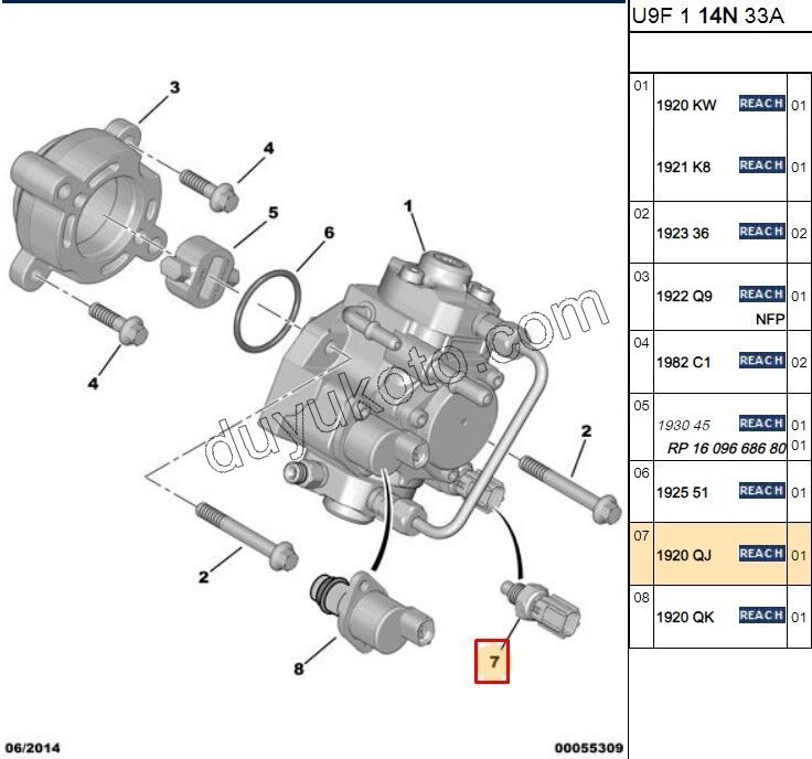 MUSUR ISI MAZOT POMPA BXR3