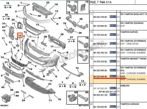 KROM ON TAMPON KOSE R P5082