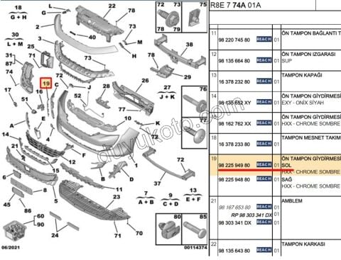 KROM ON TAMPON KOSE L P5082