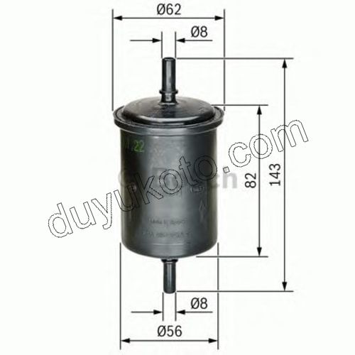Peugeot 106 206 306 405 406 508 Benzin Filtresi P301