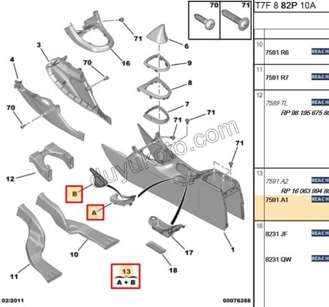El Fren Kolu ve Yuvası Körüğü P3081