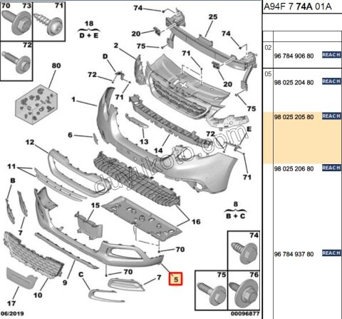 DEFLEKTOR ON TAMPON ALT KISIM P20081
