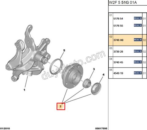 Arka Teker Rulmanı (Poryalı) P5081