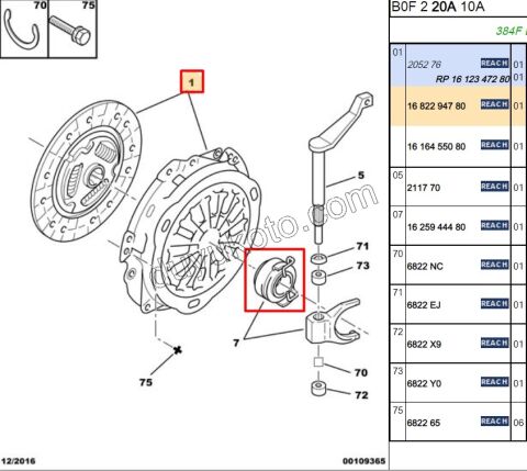 DEBRIYAJ SET P107 1.0 384F