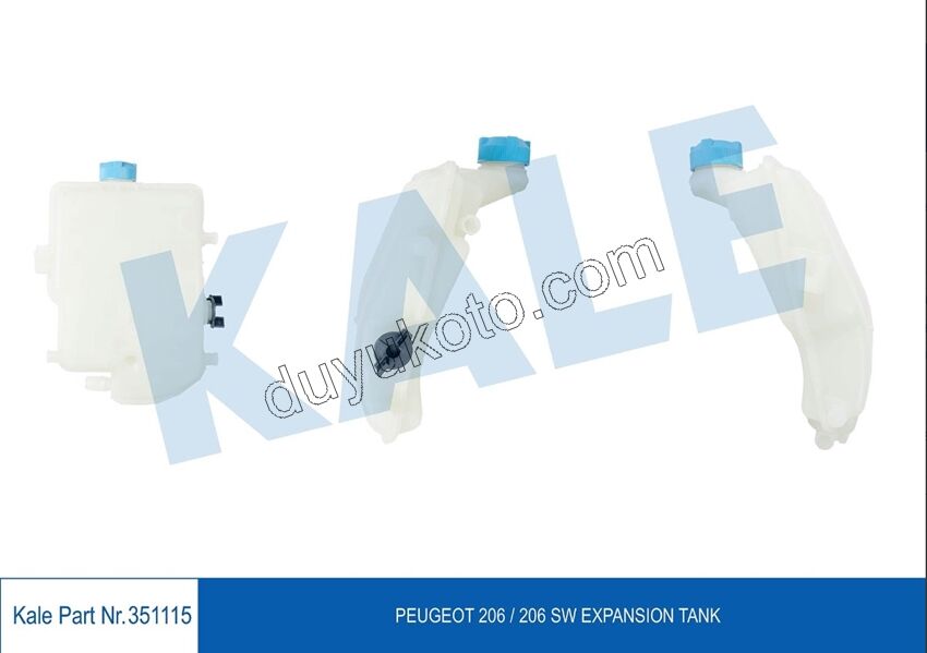 Radyatör Su Ek Depo (Genleşme Kabı) P206 EW10J4 Kapaklı TAPA+