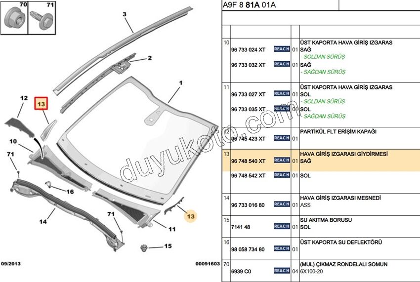 KAPAK ON CAM IZGARA R P2081