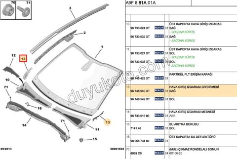 KAPAK ON CAM IZGARA R P2081