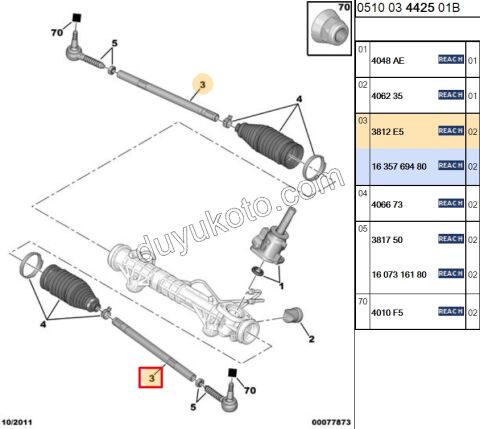 Rot Mili P3072 C41 36CM UZUN 2005>