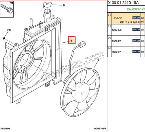 Fan Davlumbazı (Radyatör Ek Depolu) P107 1.0CC