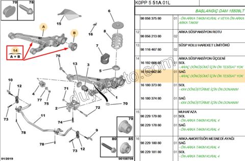 Salıncak KOMPLE RULMAN+ R EXP4