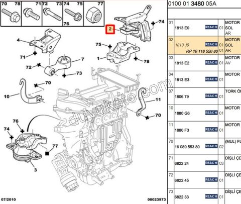 TAKOZ MOTOR ARKA L P107 C1 384F 1.0CC