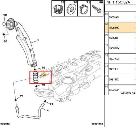HORTUM BENZIN DEPO ALT DOLUM GIRTLAK P206