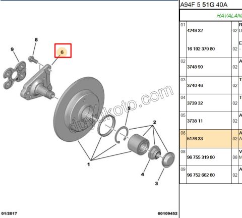 Arka Torsıyon Mili P207 P2081 P20081 30MM