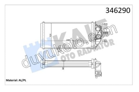 Kalorifer Radyatörü P307 STD AC DZL