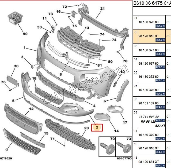 PLAKA ALTI KAPLAMA ON TAMPON C34
