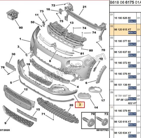 PLAKA ALTI KAPLAMA ON TAMPON C34