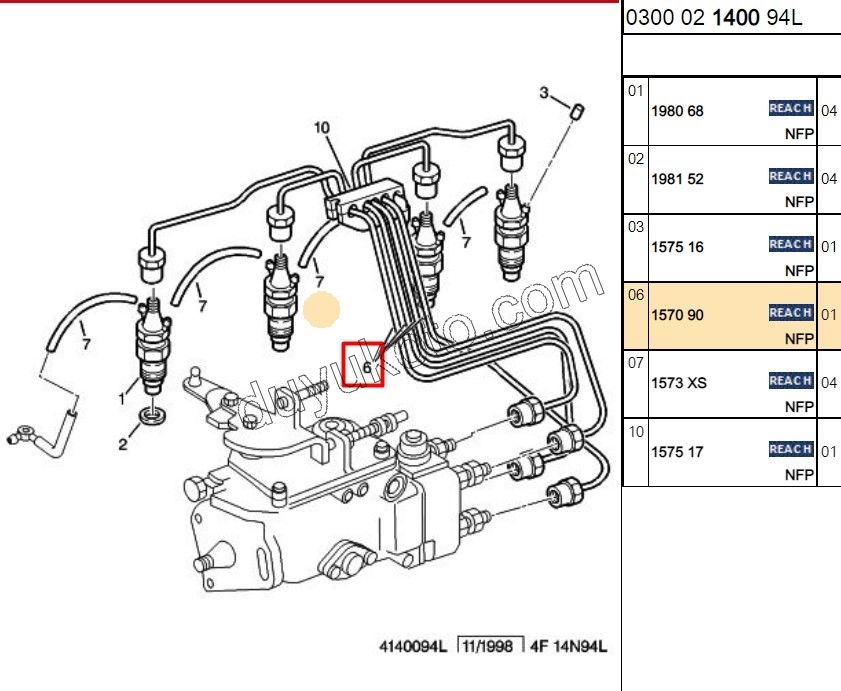 Enjektör Borusu Takım 4AD BXR1 2.8D