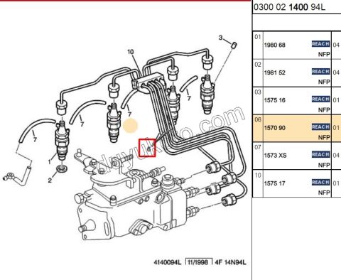 Enjektör Borusu Takım   4AD BXR1 2.8D