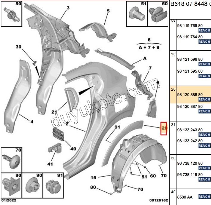 DODIK ARKA CAMURLUK L C33 KLIPS
