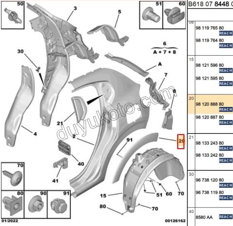 DODIK ARKA CAMURLUK L C33 KLIPS