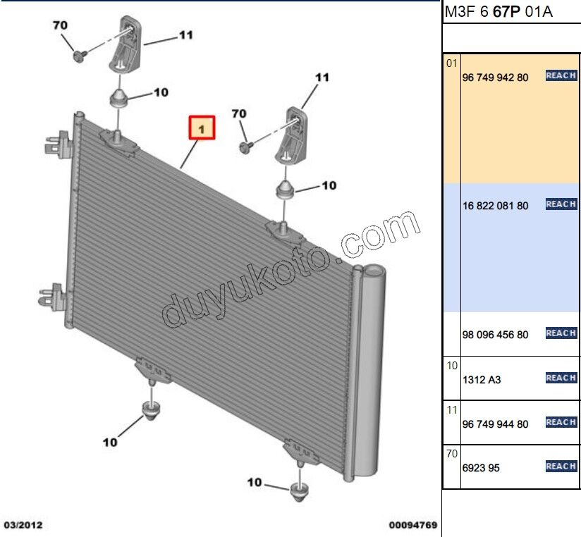 Klima Radyatörü P301 1.2VTI 82HP 1.6HDİ Euro5